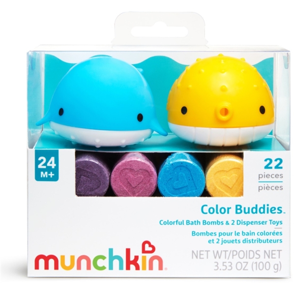 Munchkin Colour Buddies + 20 stk. Bath Bombs (Billede 6 af 6)