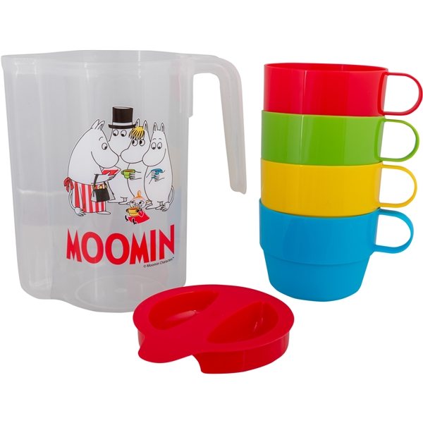 Mumi Picnic Kande med 4 Kopper (Billede 1 af 3)