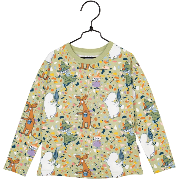 Mumi Terrazzo Bluse Lgrøn