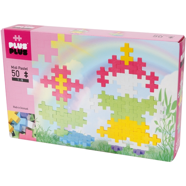 Plus Plus MIDI Pastel 50 stk. (Billede 1 af 2)