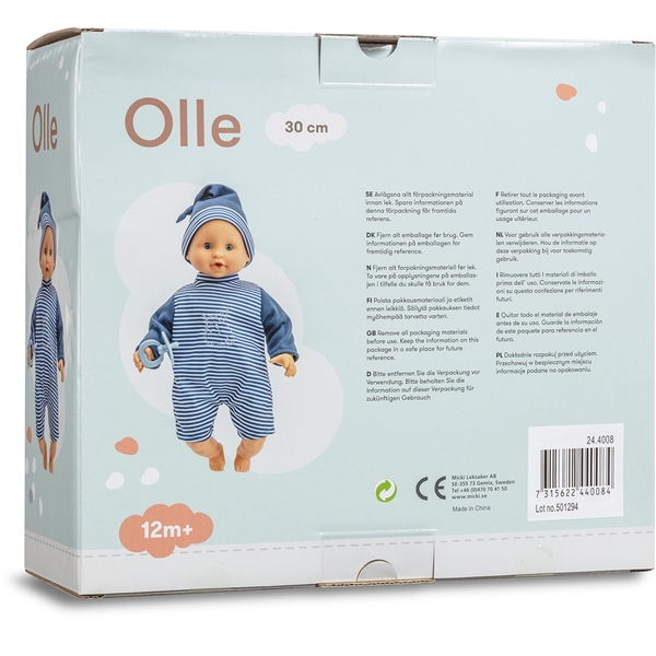 Babydukke Olle 30 cm (Billede 3 af 3)