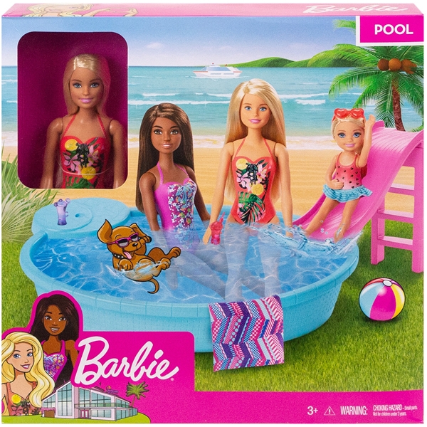 Barbie Dukke & Pool Legesæt (Billede 2 af 3)