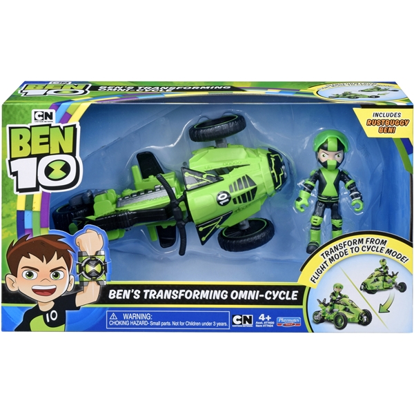 Ben 10 Rustbuggy Ben Transforming Omni-Cycle (Billede 1 af 3)