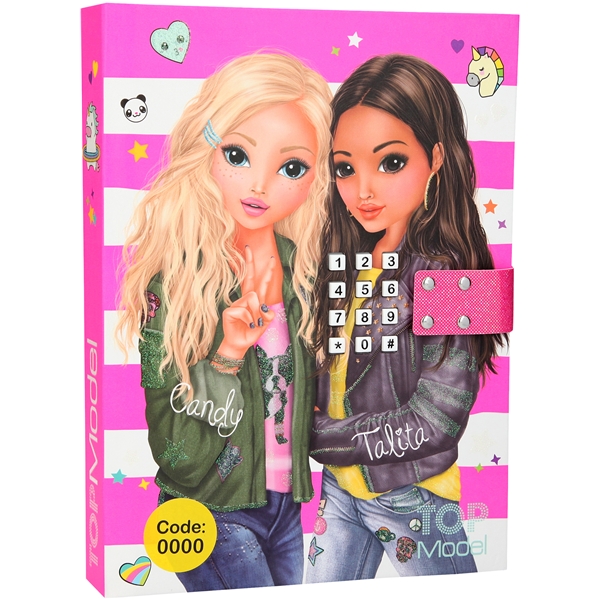 TOPModel Dagbog Kode & Musik Sølv (Billede 1 af 2)