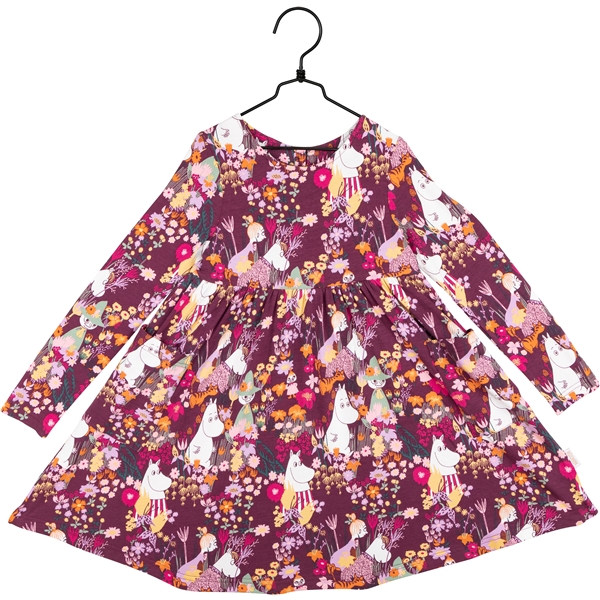 Mumi Smørblomst Kjole Burgundy (Billede 1 af 5)