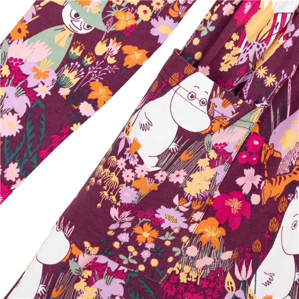 Mumi Smørblomst Kjole Burgundy (Billede 3 af 5)