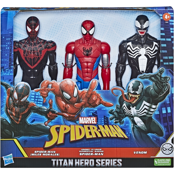 Spider-Man Titan Hero Collection Pakke med 3 stk. (Billede 1 af 2)