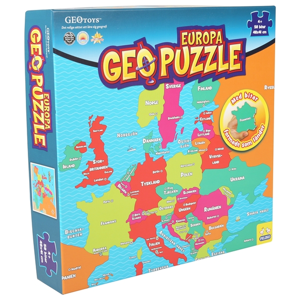 Geo Puzzle Europa (Billede 1 af 2)