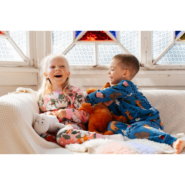 Mumitroldene Pyjamas Fodspor2 Blå (Billede 2 af 2)