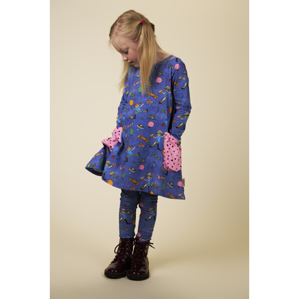 Fest Pippi Kjole Denim (Billede 4 af 5)