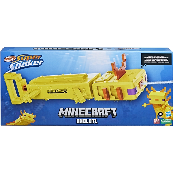 NERF Super Soaker Minecraft Axolotl (Billede 2 af 3)