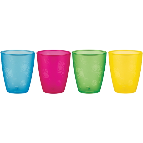 Nûby Drinking Tumbler Set Pakke med 4 stk. 300 ml (Billede 1 af 3)