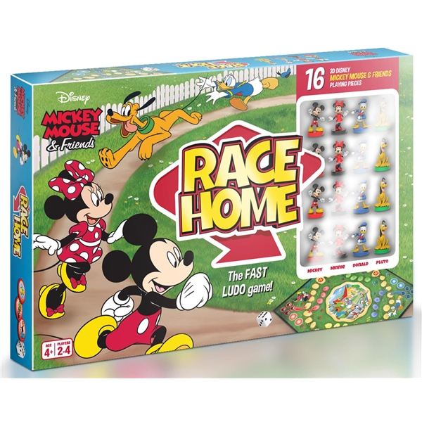 Mickey & Friends Race Home Ludo Spil (Billede 1 af 2)