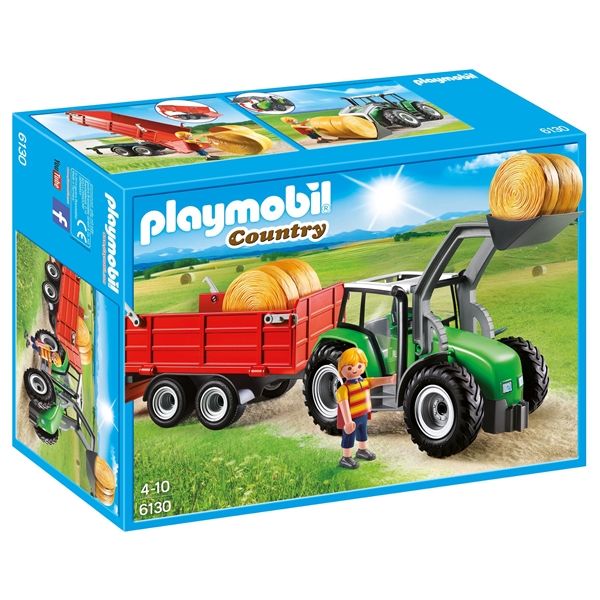 6130 Playmobil Stor Traktor med Trailer (Billede 1 af 2)