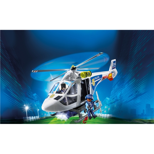 Politihelikopter med - Playmobil - | Shopping4net