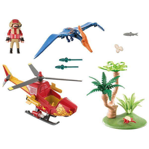 9430 Playmobil Helikopter med Flyveøgle (Billede 2 af 4)