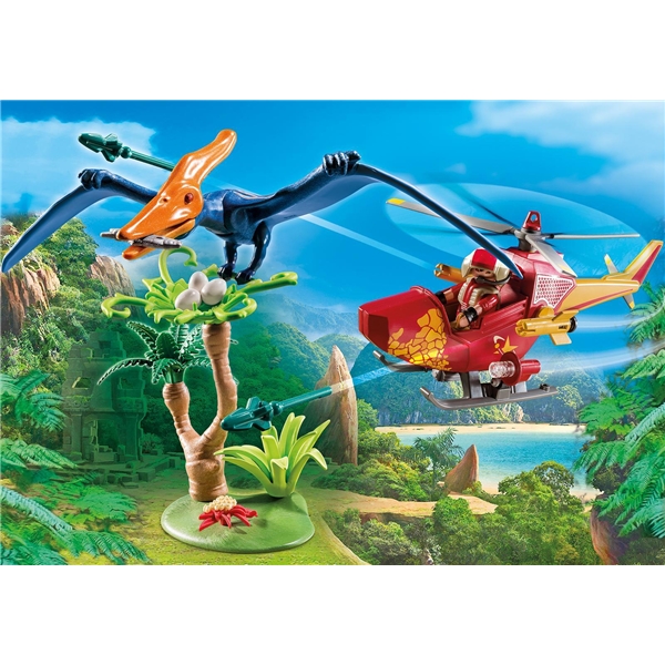 9430 Playmobil Helikopter med Flyveøgle (Billede 3 af 4)