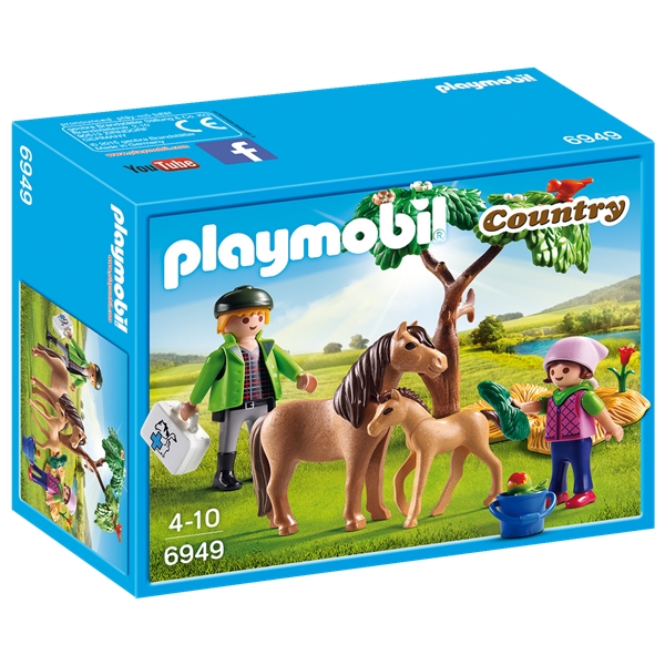 6949 Playmobil Dyrlæge med Pony og Føl (Billede 1 af 4)