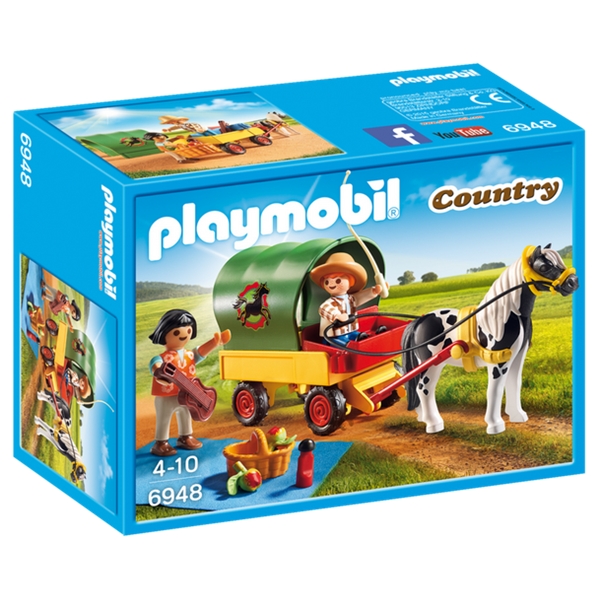 6948 Playmobil Picnic med Ponyvogn (Billede 1 af 4)