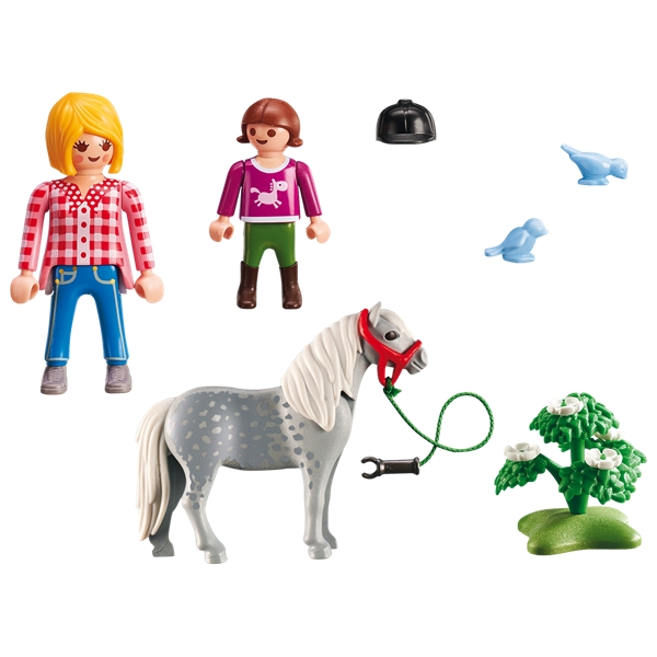 6950 Playmobil Gåtur med Pony (Billede 2 af 4)