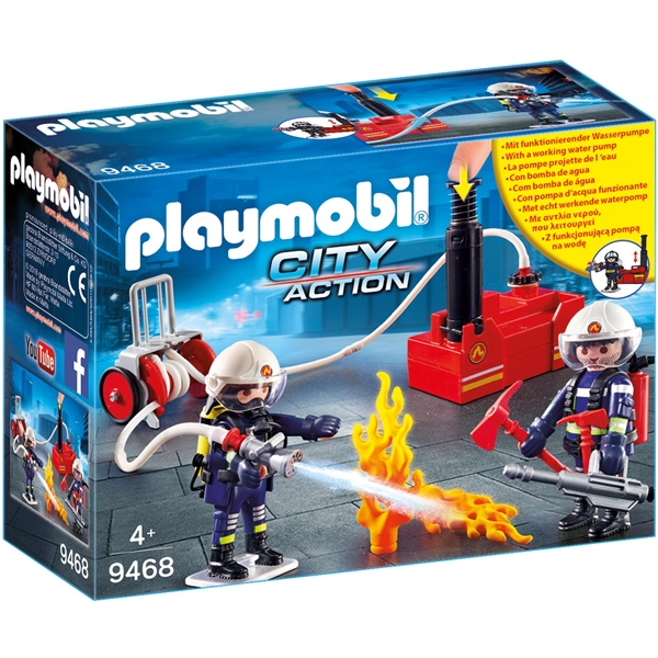 9468 Playmobil Brandmænd med Vandpumpe (Billede 1 af 2)