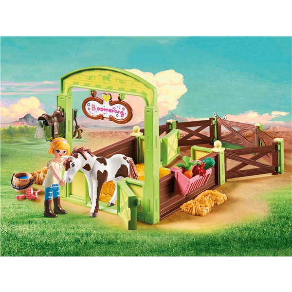 9480 Playmobil Hesteboks Abigail og Boomerang (Billede 2 af 2)