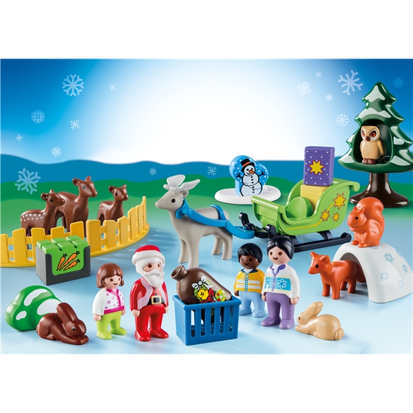 9391 Playmobil Julekalender Jul i Dyrenes Skov (Billede 2 af 2)