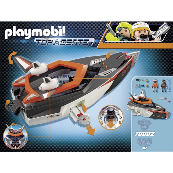 70002 Playmobil SPY TEAM Turboskib (Billede 2 af 3)