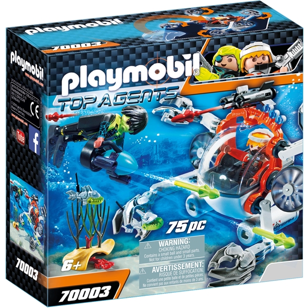 70003 Playmobil SPY TEAM Undervandsfartøj (Billede 1 af 3)