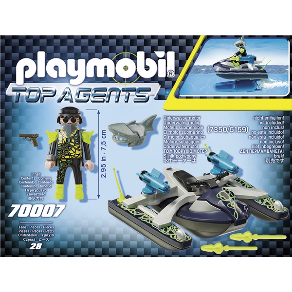 70007 Playmobil TEAM S.H.A.R.K Vandscooter (Billede 2 af 3)