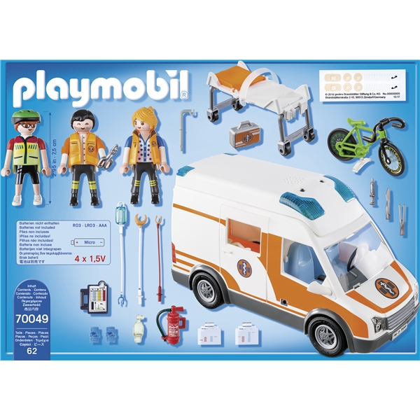 70049 Playmobil Ambulance med Blinklys (Billede 2 af 3)