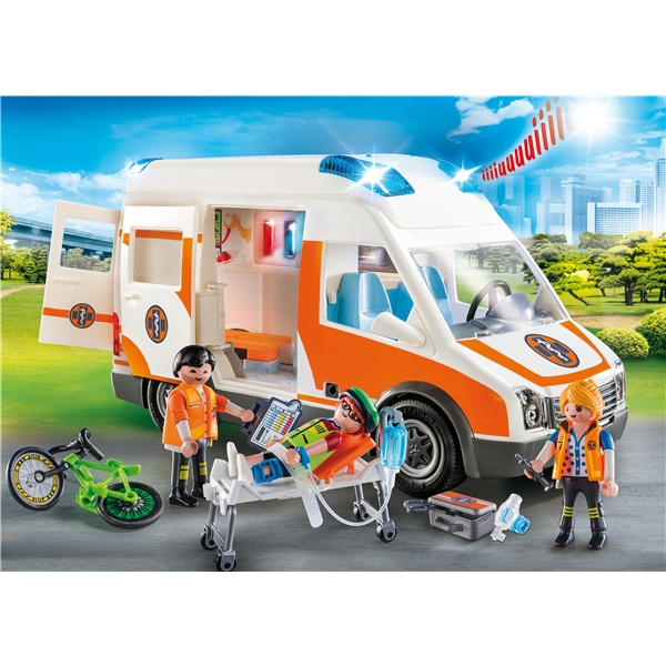 70049 Playmobil Ambulance med Blinklys (Billede 3 af 3)