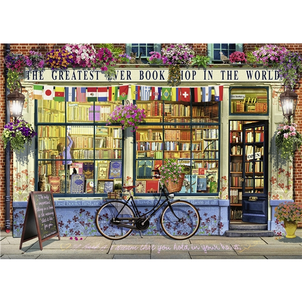 Puslespil 1000 Brikker The Greatest Bookshop (Billede 2 af 2)