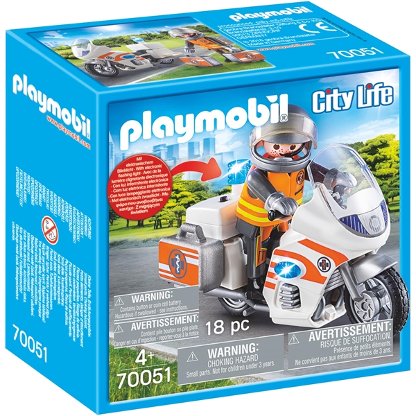70051 Playmobil Redningsmotorcykel (Billede 1 af 2)