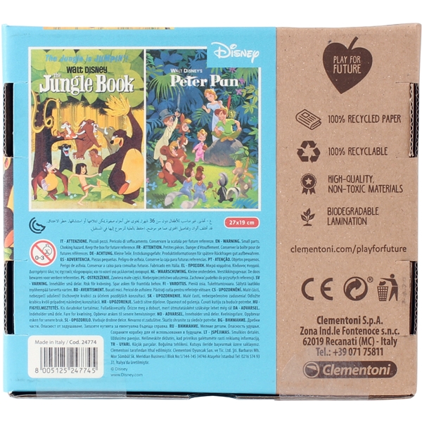 Puslespil 2 x 20 Jungle Book + Peter Pan (Billede 2 af 2)