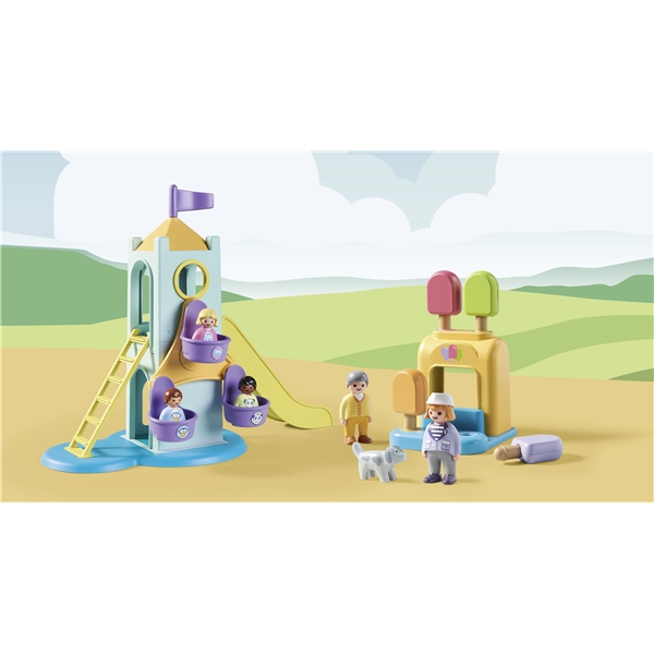 71326 Playmobil 1.2.3 Oplevelsestårn med Isbod (Billede 4 af 6)