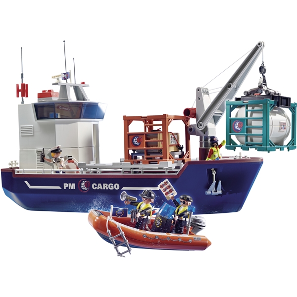 70769 Playmobil Cargo Godsskib med Båd (Billede 3 af 5)