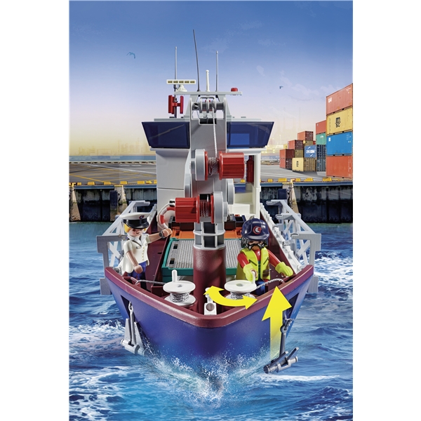 70769 Playmobil Cargo Godsskib med Båd (Billede 5 af 5)