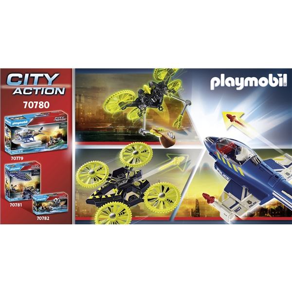 70780 Playmobil City Politi-jet: Dronejagt (Billede 8 af 8)