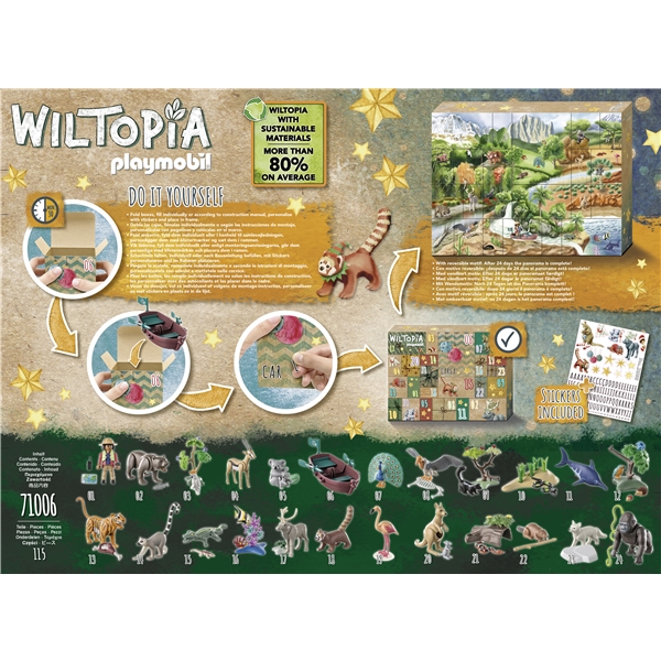 71006 Playmobil Wiltopia Julekalender DIY (Billede 4 af 4)