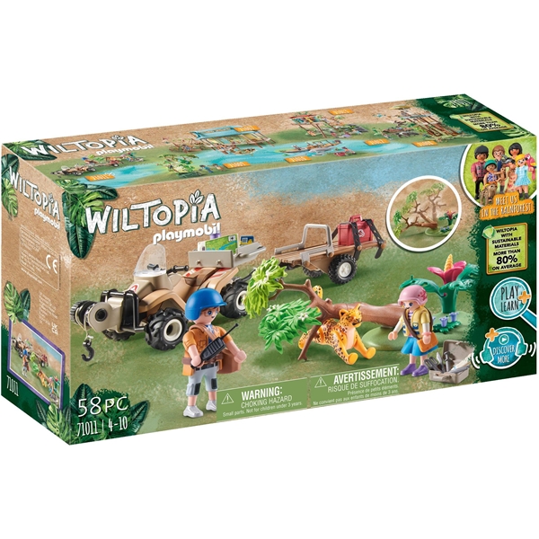 71011 Playmobil Wiltopia Dyrerednings-quad (Billede 1 af 7)