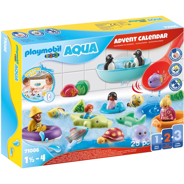 71086 Playmobil 1.2.3 Aqua Julekalender (Billede 1 af 5)