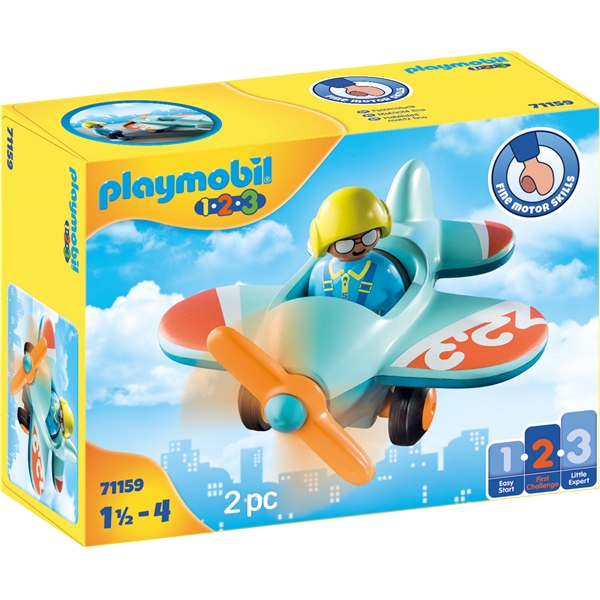 71159 Playmobil 1.2.3 Flyvemaskine (Billede 1 af 4)