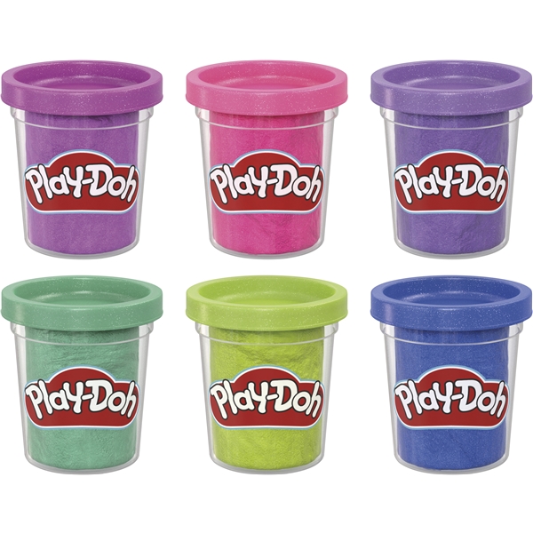 Play-Doh Glitter Samling 6-pakke (Billede 2 af 3)