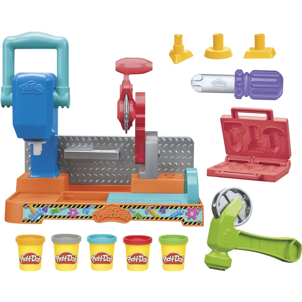 Play-Doh Legetøjssæt Stamp`n Tool Bench (Billede 2 af 5)
