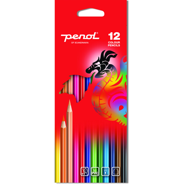 Penol Standard Farveblyant 12-pak