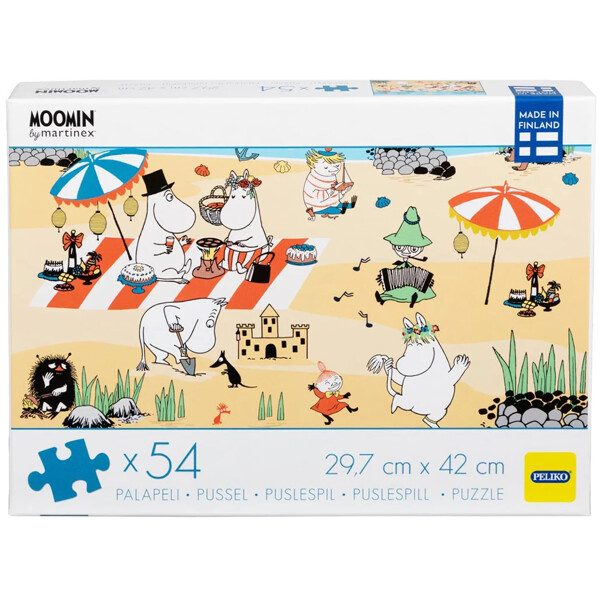 Puslespil 54 Brikker Mumi Stranddag (Billede 1 af 2)