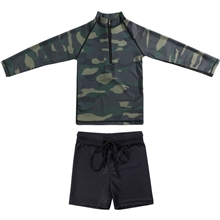 4-5 år - Piikaboo UV-dragt Camouflage Todelt