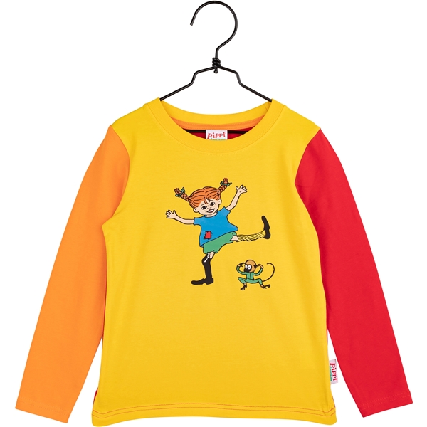 Glade Pippi Bluse Gul (Billede 1 af 2)