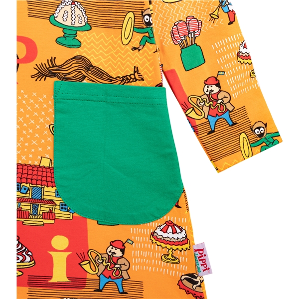 Pippi Trombone Kjole Orange (Billede 2 af 2)